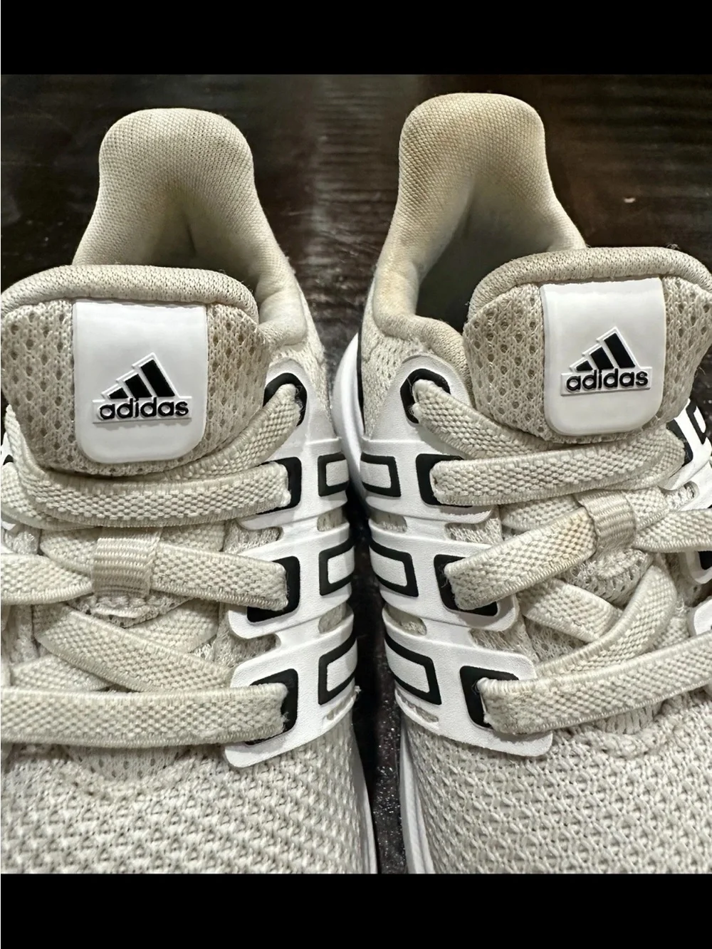 Kids Adidas Ubounce DNA Size 7K White/ Black Sneakers Shoes